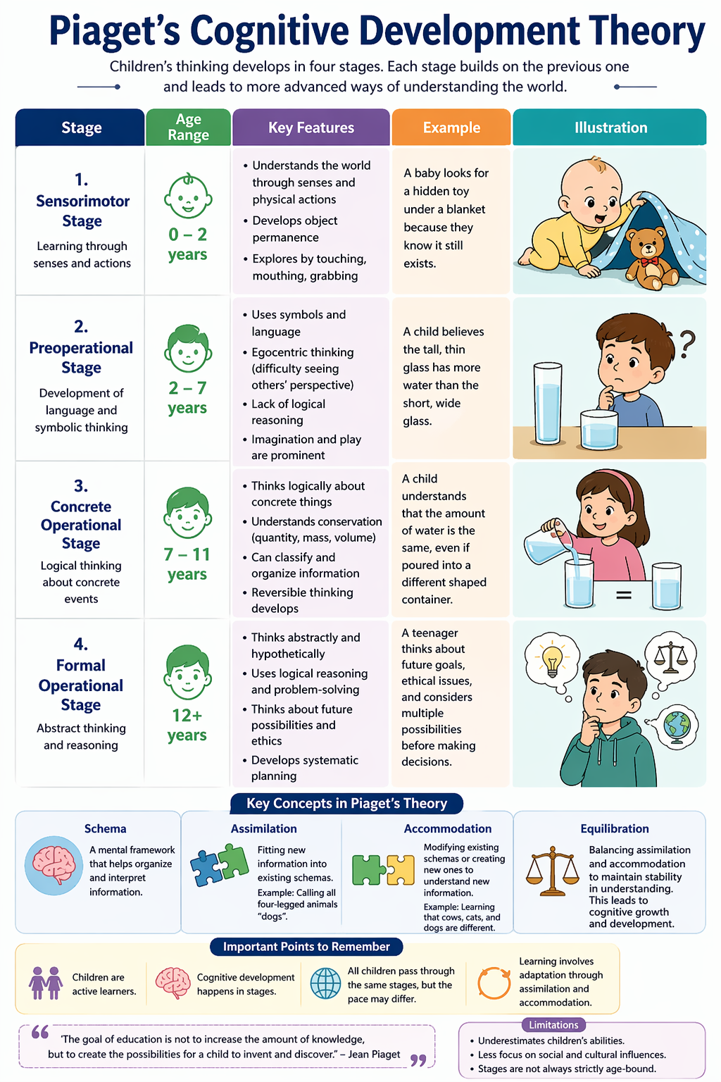 Piaget s Theory Of Cognitive Development 4 Stages Explained