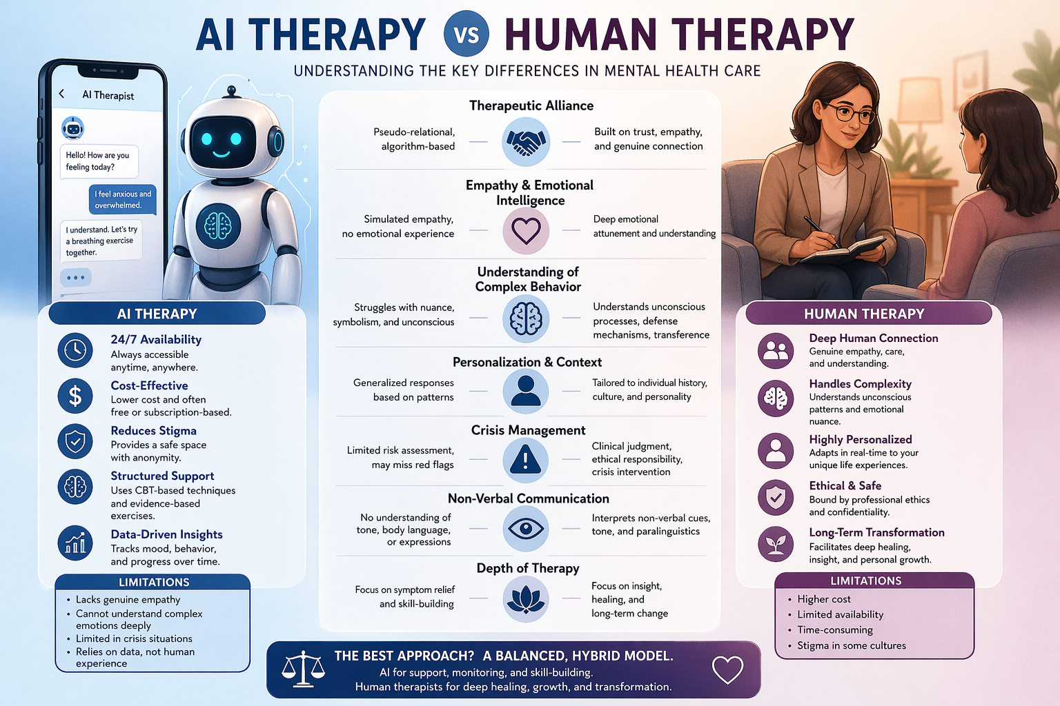 AI vs Human Therapy: Can Technology Replace Real Therapists?